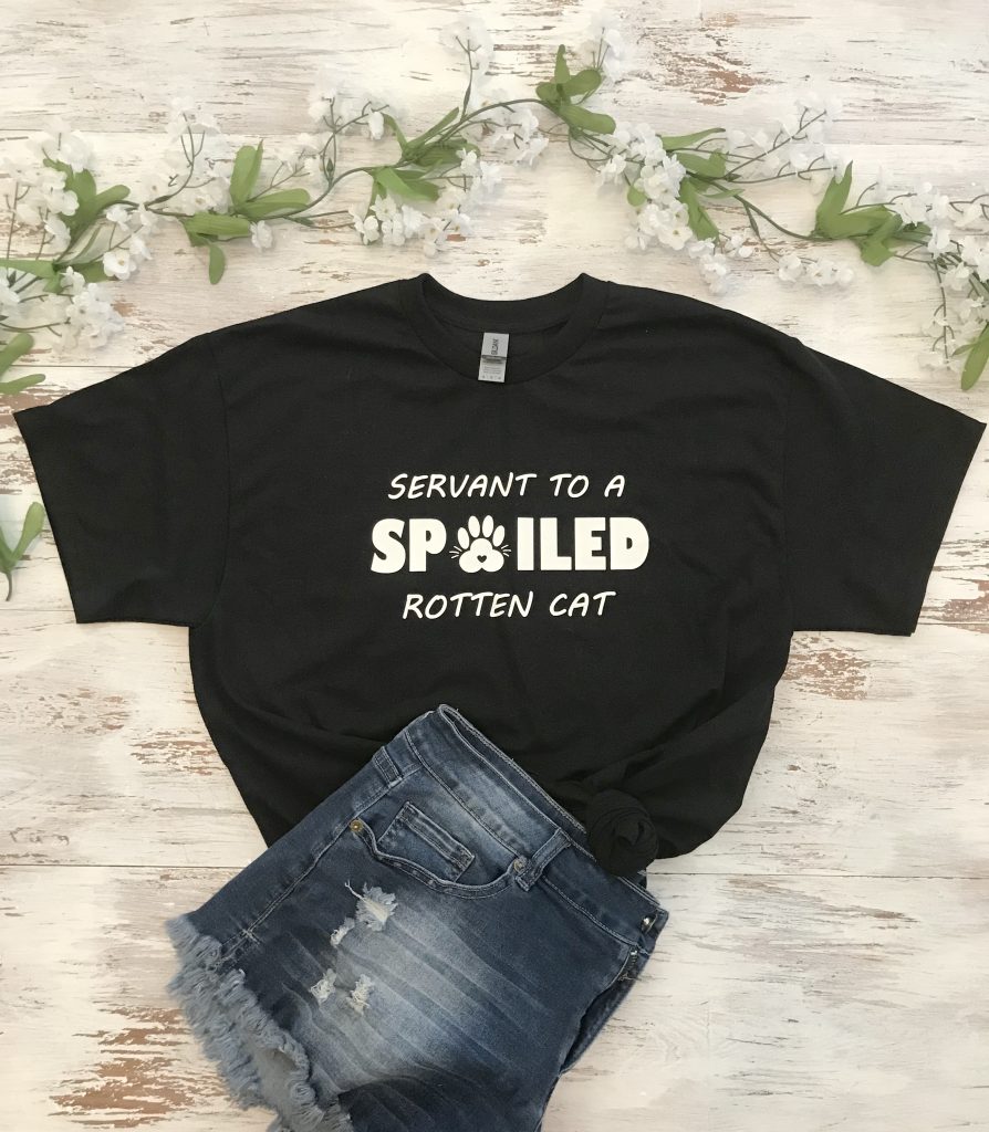 Servant to a Spoiled Rotten Cat Shirt